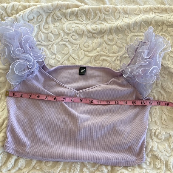 “Lavender haze” curve top - Picture 3 of 6